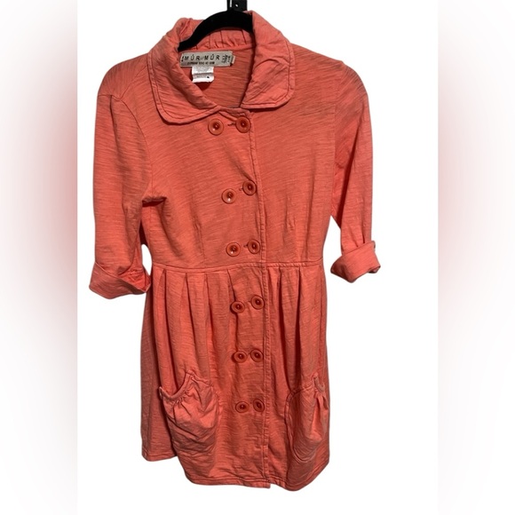 Mur Mur Orange Dress Sz Small - Picture 1 of 8